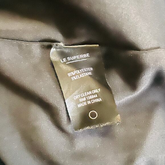 Le Superbe Elastica Polka Dot Ruched Long Sleeves Dress Size Medium - Picture 6 of 10